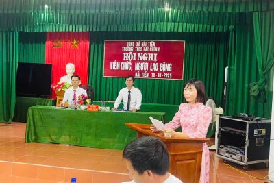 TRƯỜNG THCS HẢI CHÍNH TỔ CHỨC HỘI NGHỊ VIÊN CHỨC, NGƯỜI LAO ĐỘNG NĂM HỌC 2025-2026.
